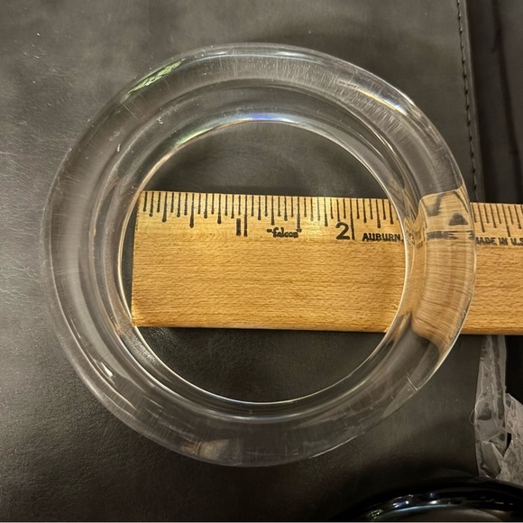 ST JOHN LONG NECKLACE WITH MATCHING BRACELETS BLACK & CLEAR EXCELLENT CONDITION - Picture 11 of 12